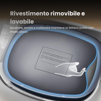 Catty Pet - Lettiera automatica e autopulente per gatti con App