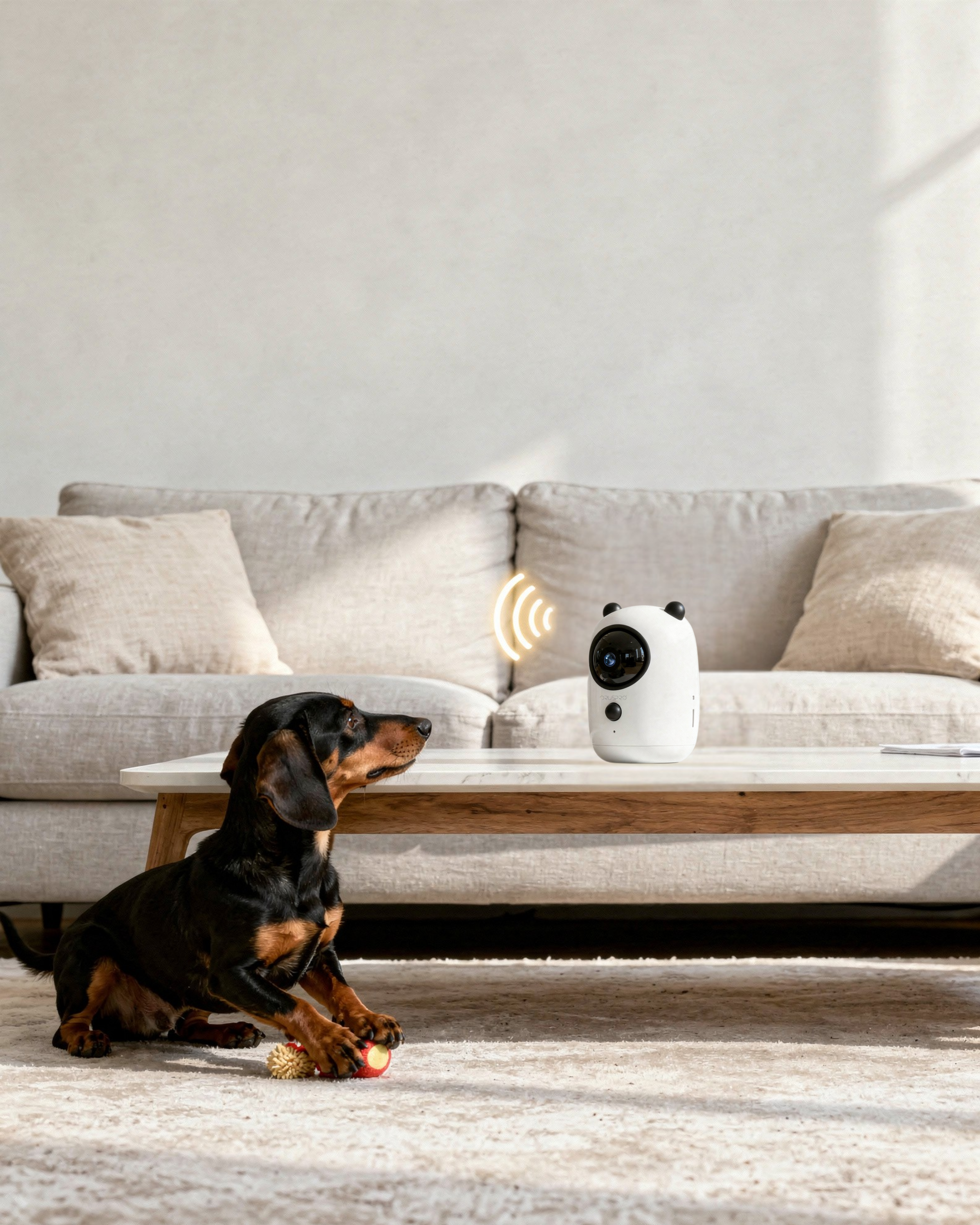 Teddy Cam - Videocamera di sorveglianza ricaricabile con gestione via App