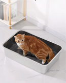 Katzentoilette Steel Basic – offene Katzentoilette aus Stahl