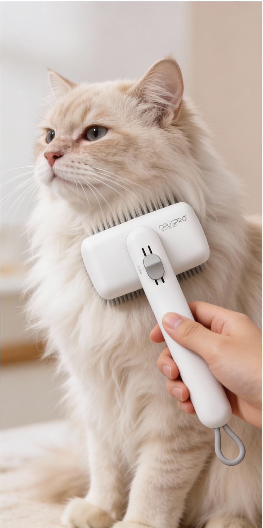 Sunny Brush - Self-cleaning brush with adjustable bristles