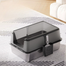 Letty Pet - lettiera in acciaio inox per gatti semi-chiusa