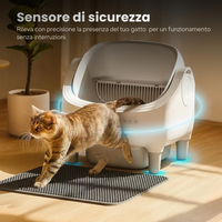 Catty Pet - Lettiera automatica e autopulente per gatti con App