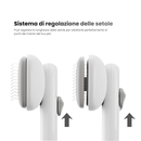 Sunny Brush - Spazzola con setole regolabili autopulente