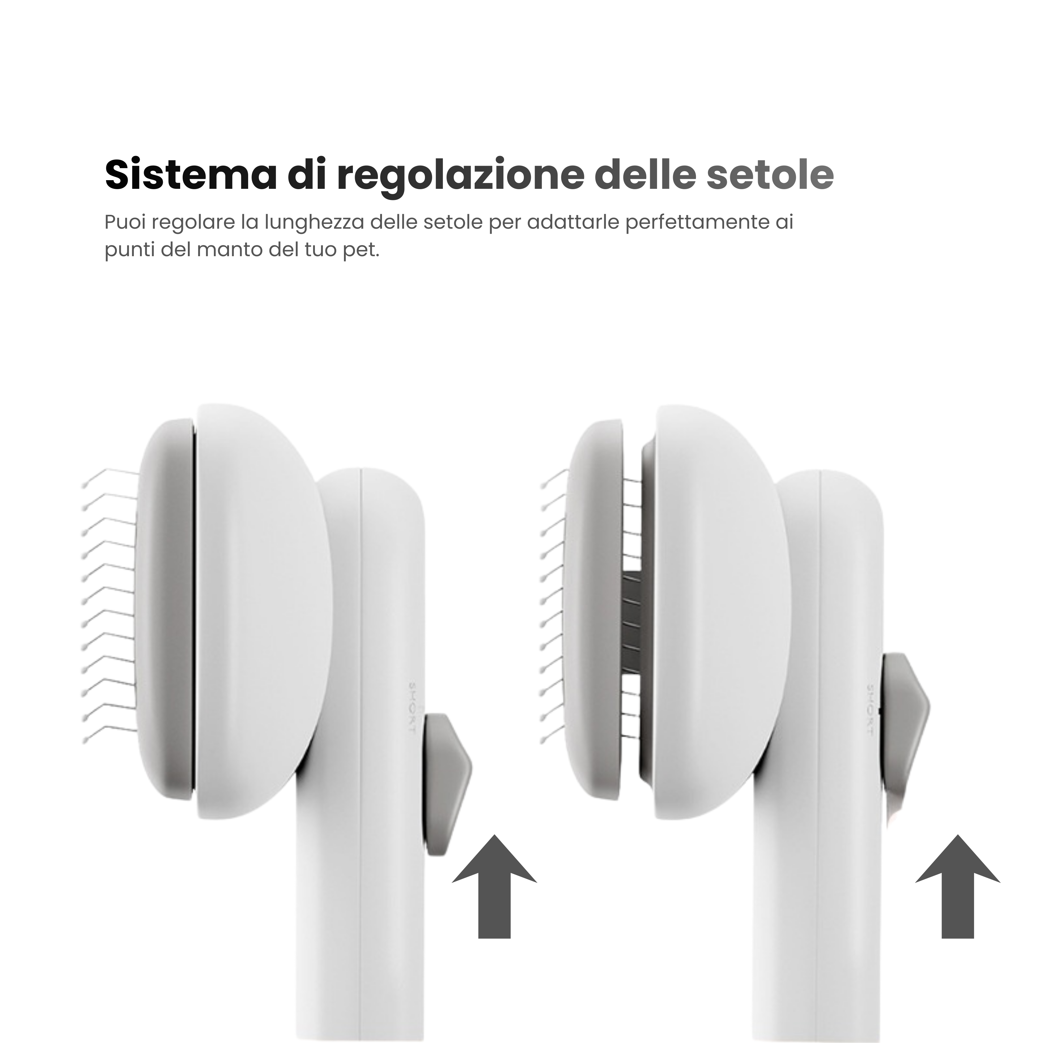 Sunny Brush - Spazzola con setole regolabili autopulente
