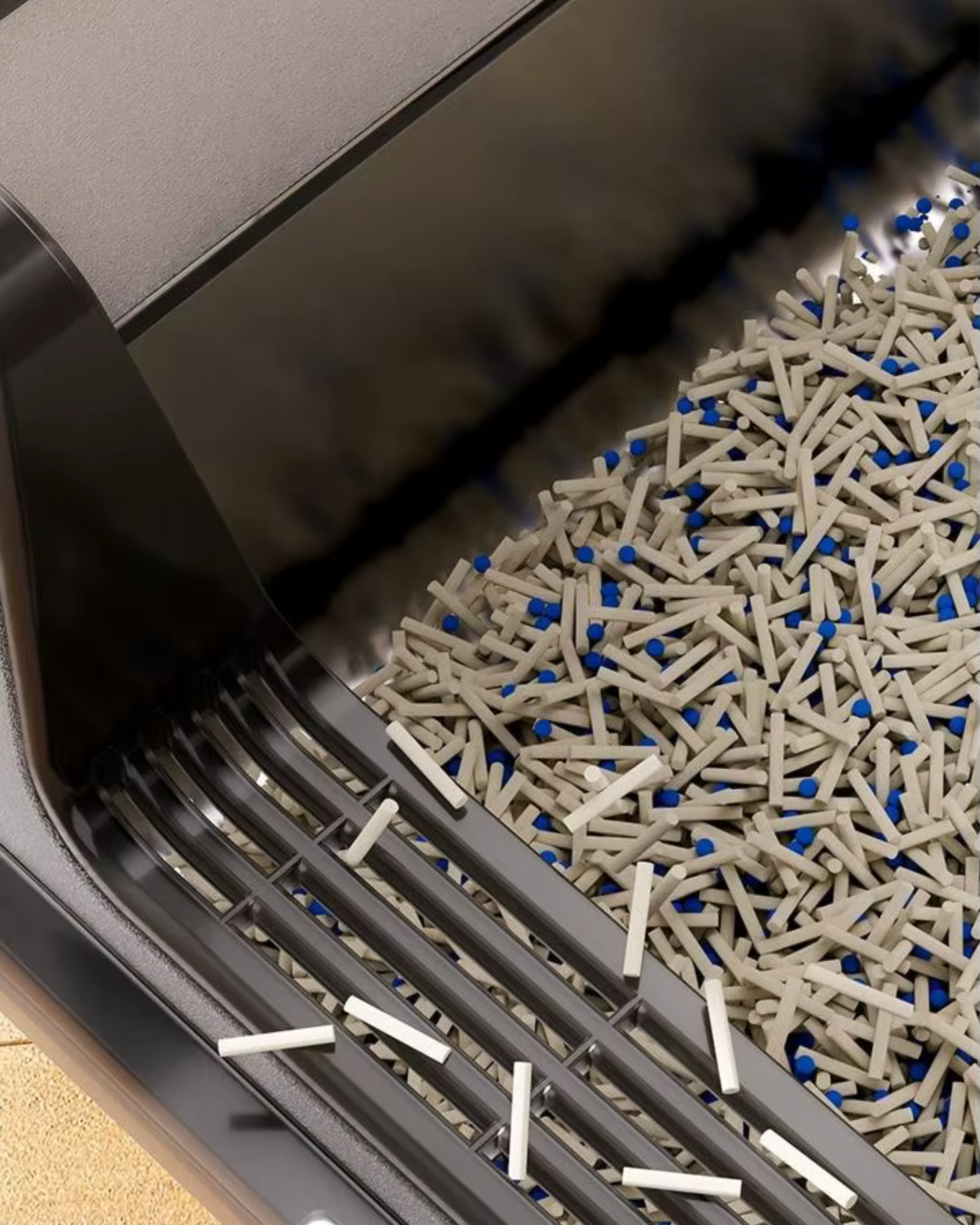 Letty Pet - lettiera in acciaio inox per gatti semi-chiusa