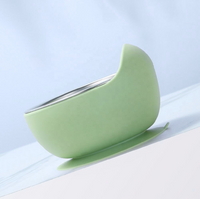 Pretty Bowl- Ciotola 2 in 1 in acciaio e silicone alimentare con rialzo