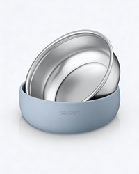 Pretty Bowl Classic- Ciotola 2 in 1 estraibile in acciaio inossidabile e silicone alimentare