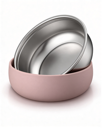 Pretty Bowl Classic- Ciotola 2 in 1 estraibile in acciaio inossidabile e silicone alimentare