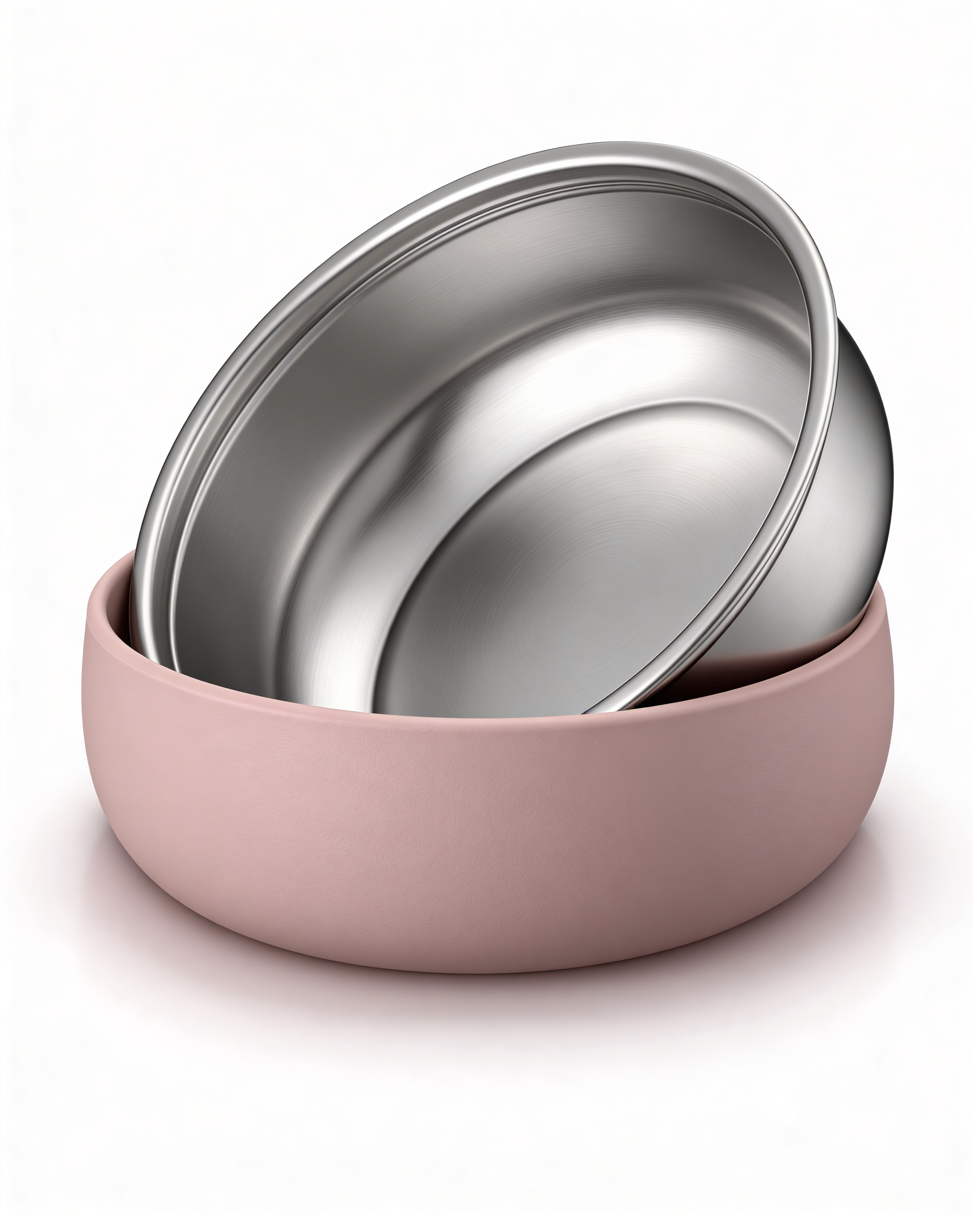 Pretty Bowl Classic- Ciotola 2 in 1 estraibile in acciaio inossidabile e silicone alimentare