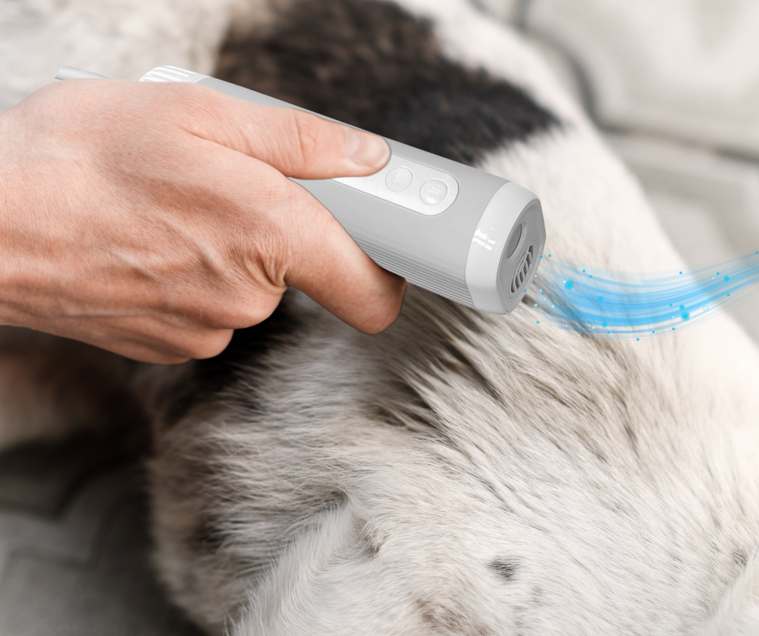 Sofy Pet soffiatore ad aria con supporto da collo a mani libere