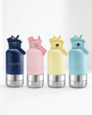 Ronny Steel Water – 3-in-1 Trinkflasche mit Doppelnapf 1L