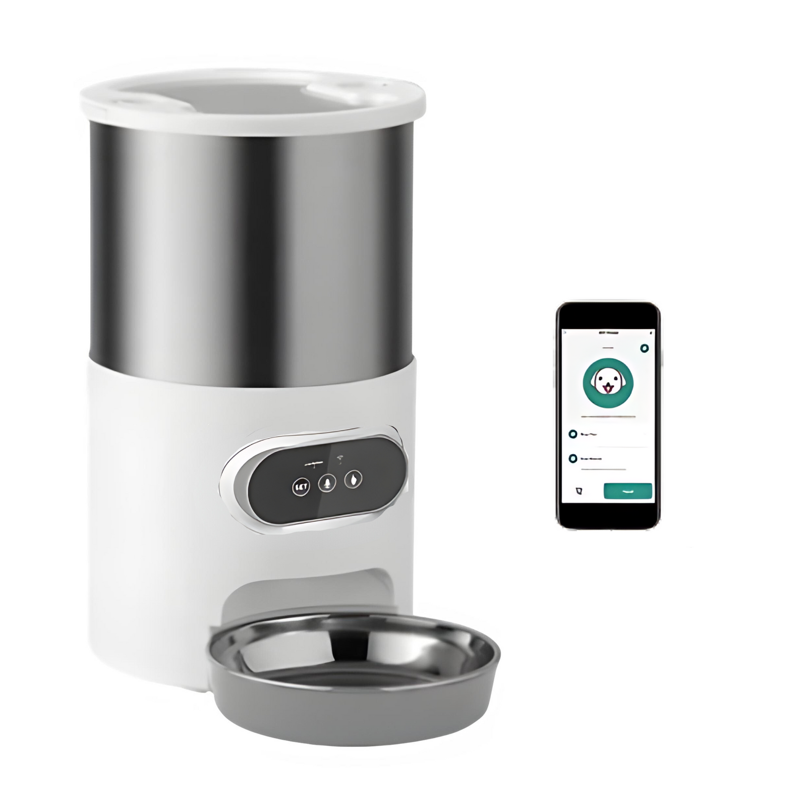 Sunny Bowl One Wi-fi - Ciotola in acciaio Smart per cani e gatti controllo via App