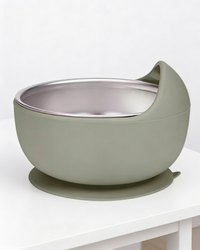 Pretty Bowl- Ciotola 2 in 1 in acciaio e silicone alimentare con rialzo