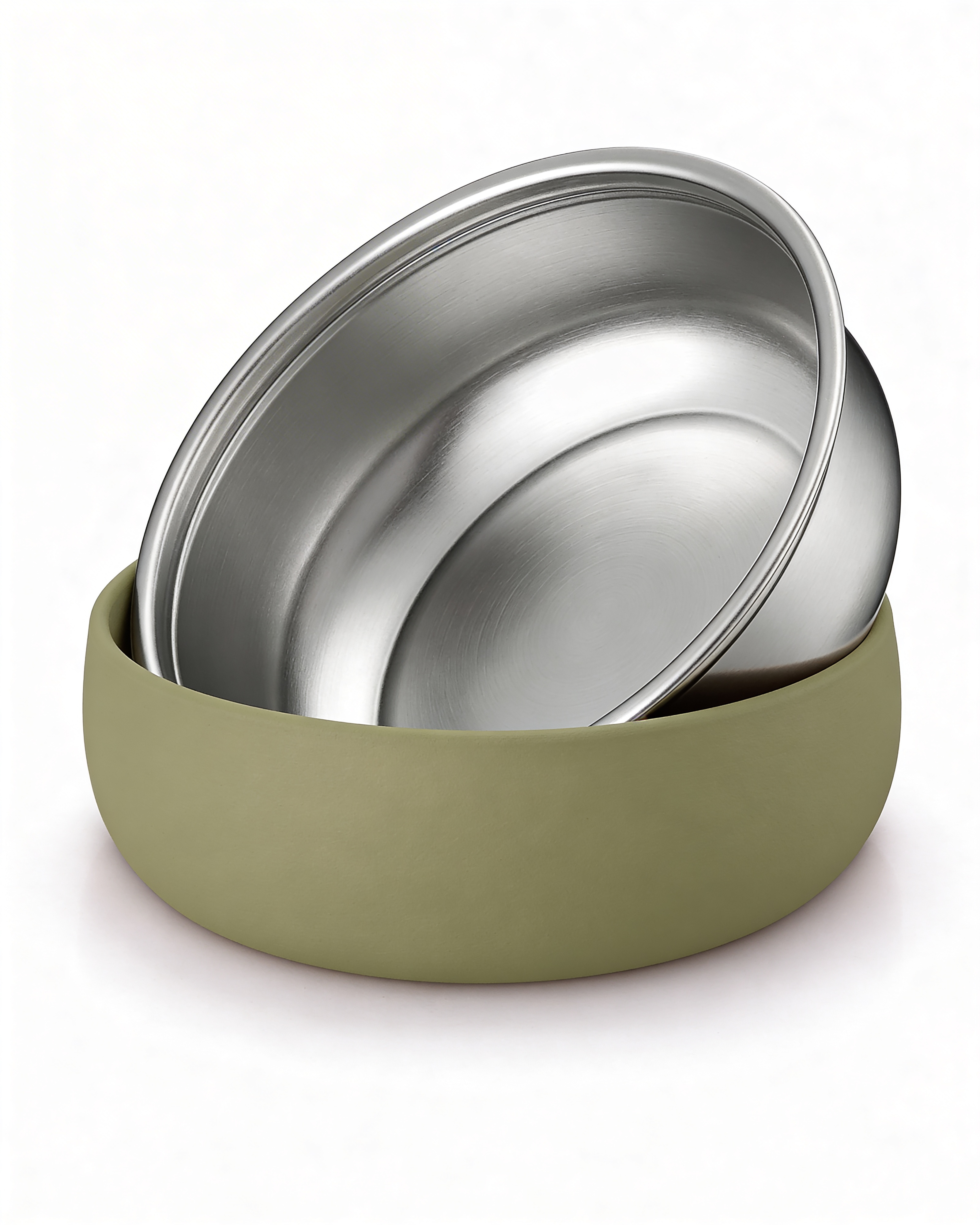 Pretty Bowl Classic- Ciotola 2 in 1 estraibile in acciaio inossidabile e silicone alimentare
