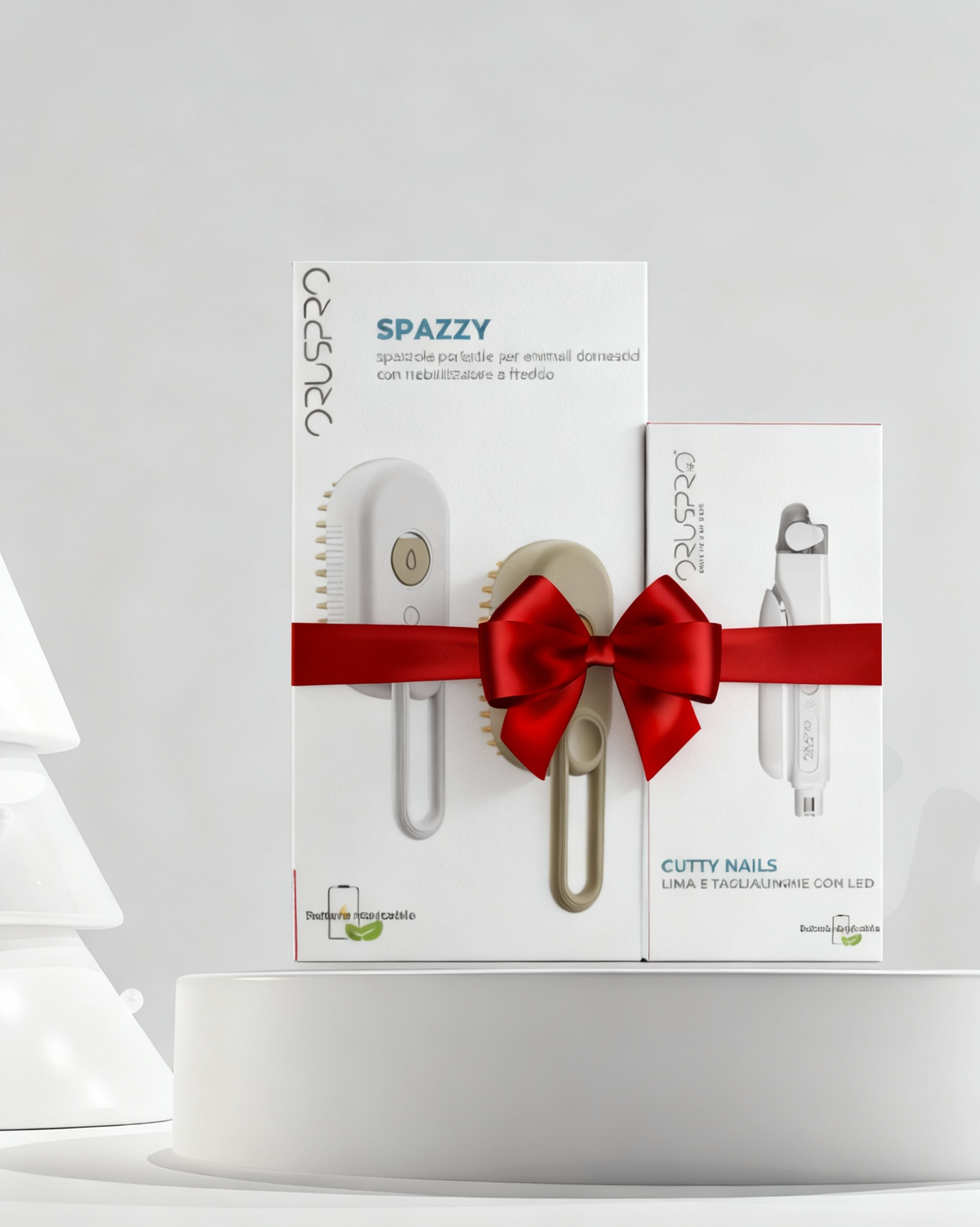 Spazzy+ Cutty Nails- Set Beauty White Xmas