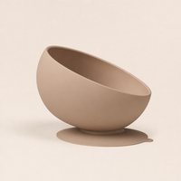 Slow Bowl Flow- Ciotola anti ingozzamento, antiribaltamento e bordo angolato a 45° in silicone BPA free
