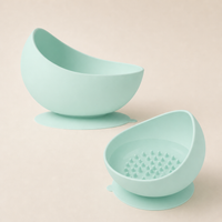 Slow Bowl Edge- Ciotola anti ingozzamento, antiribaltamento e antischizzo in silicone BPA free